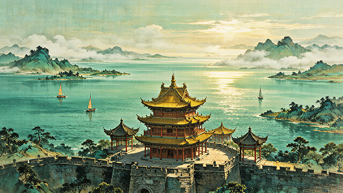 宫学大｜登岳阳楼怀古（诗词联文一组）